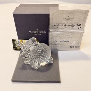 Disney Epcot Waterford Crystal 2000 Spaceship Earth Figurine Ireland COA Box